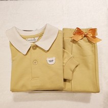 밍크뮤SC (YE) 큐트카라상하복 (3317067201) 어린이집활동복 상하세트 백일 돌잔치 트레이닝