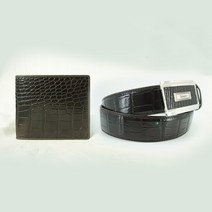 악어가죽 남자 지갑 남성 벨트 세트 설선물 새해 특별할인