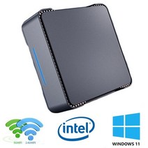 소형미니PC 미니 휴대용 산업용 한뼘 GK3V 프로 PC 인텔 셀러론 N5105 윈도우즈 11 DDR4 8GB 128GB SSD 듀얼 WIFI BT 4.2 1000M LAN 4K, [01] GK3V PRO N5105, [04] EU, [01] 8GB 128GB
