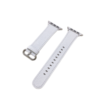 NUBASE 애플워치 8 호환 레트로 앱송 가죽 스트랩 + 필름 1P (41/45/49mm), 화이트