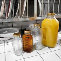 델몬트 미니병 물병 레트로물병 유리병 보리차병 쥬스병 500ML 1.5L 0.5L