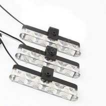 Led 경찰 스트로브 조명 LED 스트로보 스코프 자동 성 노출증 led Fso 구급차, 13 파란, 03 No controller 3 LEDs