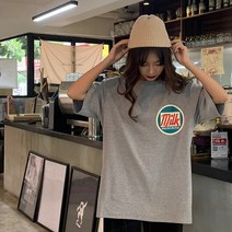 시밀러룩 커플 웨딩촬영커플룩 하라주쿠 티셔츠 여성 우유 인쇄 홍콩 스타일 느슨한 meduim 긴 여성 여름 티셔츠 bf 커플 의류 여성 티셔츠
