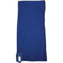 Sea to Summit 프리미엄 실크 트래블 라이너 - 직사각형, Navy Blue, Rectangular Double, 1개