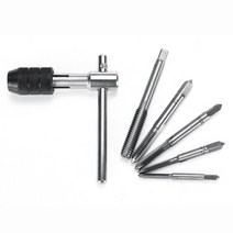 조정 가능한 3-8mm T 손잡이 래칫 탭 렌치 M3-M8 나사 나사 메트릭 플러그 탭 공작 기계 공구 수공구, One Color_One Size, One Color_One Size, 상세 설명 참조0