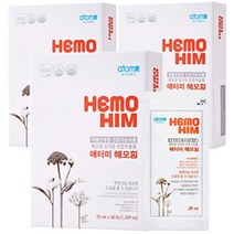 [최신상품] 애터미 헤모힘 60포*3set / 1일2회 1회1포) 총180회 분량 [국내정품], 180개, 20ml