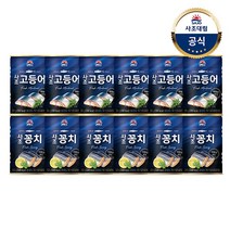 [사조대림] 고등어 300g x6개 +꽁치 300g x6개 /통조림, 6개