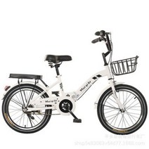 접이식 자전거 18/20 인치 초등학생 경량 알루미늄 합금 중년 어린이 자전거, 20인치, 02.흰색