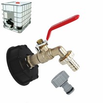 전환이음 배럴 플라스틱 이음 노즐 부품 황동 수도꼭지 물탱크피팅 부품 밸브 물통 이음밸브, 60*6 트위스트 1/2인치 꼭지 플라스틱, 1개