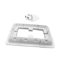 RV부품 캐러밴 캠퍼 rv 트럭 버스 보트 요트 용 7pcs 태양 전지 패널 코너 측면 장착 브래킷 키트, 하얀