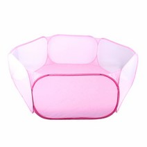 강아지놀이터 간식 방석 장난감 우드스틱 공 Portable Small Animals Dog Kitten Playpen Cage Tent Foldin, 03 Pink