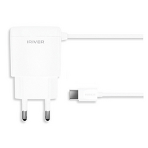 아이리버 C타입 스마트기기를 위한 2A 가정용 케이블 일체형 고속 유선충전기