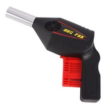 소형 배풍기 캠핑 송품기 고압 바베큐 Handheld Electric BBQ Fan Air Blower for Outdoor Camping Picnic Barbecue Cookin, Black