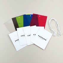 PVC 의류 택 방수 상품 행택 옷 라벨 태그 컬러 종이택, 형광