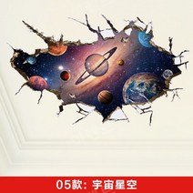 셀프도배 아이방 붙이는 스티커 천정 벽지 도배지, 05 모델 - 우주 밤하늘