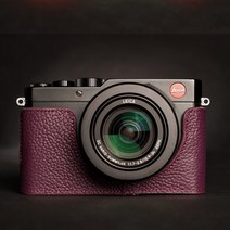 수제 사진 카메라 정품 가죽 소 가방 바디 상자 케이스 leica D-LUX Typ109 보호 슬리브, 03 라벤더