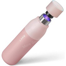 LARQ Bottle UV 소독 자동 세척 단열 스테인리스 텀블러 25온스, 500ml, 히말라야 핑크