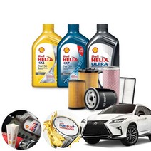 렉서스 (16-20) RX450H 가솔린 쉘 힐릭스 HX5 5W30 HX7 5W30 울트라 AM-L 5W30 BEX 합성엔진오일 6통+흡기+오일필터 ONL-017 cs10012, 벡스5W30(롱라이프)필터코팅제포함