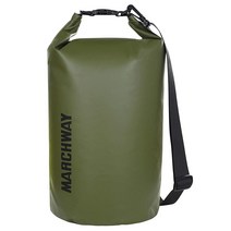 MARCHWAY 물에 뜨는 방수 드라이백 5L/10L/20L/30L/40L 카약/레프팅/서핑/수영/캠핑/하이킹/해변/스키/스노우보드/산악 블랙 10L, 10L, 10L
