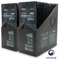 닥터피앤엘 KF94 미세먼지 황사마스크 대형 50매 100매 국산100%, 100개입, 1개, 블랙
