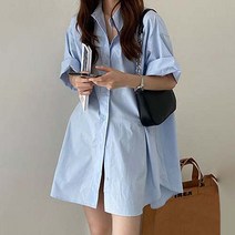 0 velys 누구나 편안하게 활용도 높은 스카이 롱 셔츠 CSB1143