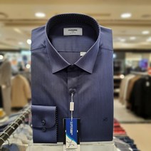 NC 불광점 레노마 # 다림질이 필요없는 활동성 편한 스트레치 스판을 겸비한 네이비 슬림핏 긴팔셔츠 RMSSLP-101-NY-5