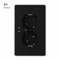 V) 대기전력 자동차단 콘센트 2구 (대기+상시) 블랙-89420EA, 1, 본상품선택