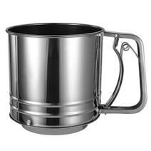밀가루를 굽는 시프터 SIFTER SIEVE 미세 메쉬 스테인리스 스틸 측정 스케일, L