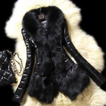 모피 럭셔리모피 pu leather 인조 모피 여성 코트 2021 캐주얼 솜털 코트 블랙 인조 모피 칼라 자켓 코트