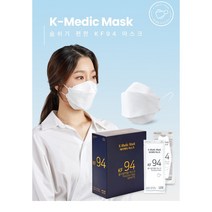 케이메딕 황사방역마스크 개별포장(1매입)(KF94)(대형), 1매입, 100매, 블랙