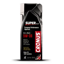 CRONUS 슈퍼플러스 5W-30 가솔린 디젤 겸용 1L C3, 1개, 5w30, 크로노스슈퍼플러스_5W-30