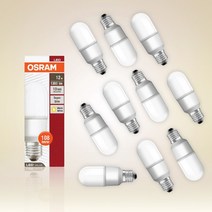 오스람 LED 스틱형 램프 12W 10개, 백색, 백색