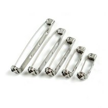 DIY 브로치부품 일자 옷핀_1p 뱃지만들기 재료 걸쇠핀, 실버17mm