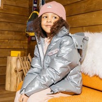 BONTON 키즈 실버 컬러 다운 자켓