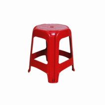 플라스틱 사각 의자 야외 테라스 편의점 행사 포창마차 간이의자 간편 보관, 5p, 블루