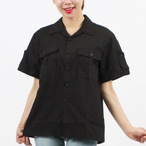 [ USE100 ] 검정색/검은색/바텐더/남자용/남성용/서빙복/유니폼/호텔용/식당용/써빙용/남방/반소매/반팔/남셔츠