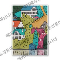 [꼬메빔보] 데코샌드아트 명화시리즈 12종(소 중 대), 운터아크의집(소)