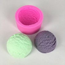 [캔들몰드] 아이스크림 볼 촛불 만들기 실리콘 비누 금형 퐁당 diy 장식 향초만들기