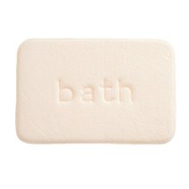 욕실 메모리폼 발매트 극세사자수 소음방지 논슬립원단, 욕실매트_아이보리_40cm x 60cm