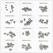 미니어처 베어링 10 조각 MR52ZZ MR63ZZ MR74ZZ MR85ZZ MR106 MR117 MR128 MR155ZZ 금속 봉인 크롬 철강 부품, MR84ZZ 4x8x3mm