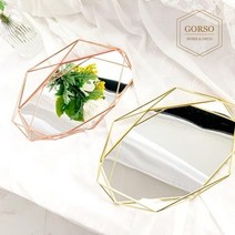 기타 바보사랑[고르소]고르소 레트로 골드 미러 화장대 정리 향수 트레이, 로즈골드