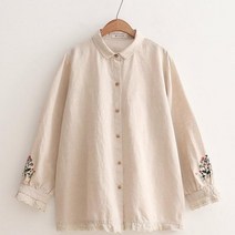 아이엠몽 레이스 자수 블라우스