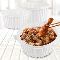 탕용기 1P 10P 50P 찜 국물 일회용 그릇 배달 음식 포장 트레이, 탕 용기 - 중