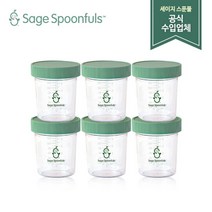 [세이지 스푼풀] [세이지스푼풀]NEW 유리 180ml 3P 2개세트/유리 이유식용기/이유, 상세 설명 참조