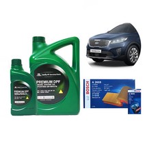 더뉴쏘렌토 순정 엔진오일+에어크리너+오일필터 세트, 1개