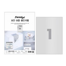 보안 보증 봉인 라벨 VDS-3130 5매 한국폼텍, 단품