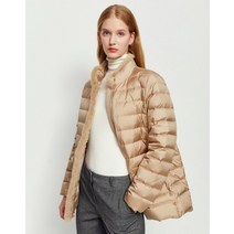21FW 베이지 퍼배색 구스다운 패딩점퍼 DLJU1D014I1