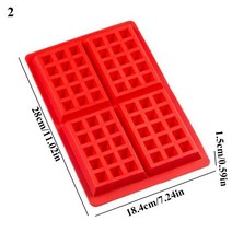 빵틀 베이킹 다이소빵틀 수플레만들기 고온 심장 모양 실리콘 와플 금형DIY 사각형 금형격자Bakeware 도구주방 가정용 금형, 02 2, 1개