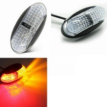 1pc 4led 범용 자동차 방수 led 레드 앰버 라이트 사이드 마커 클리어런스 램프 트레일러 트럭 자동차 10v-30v