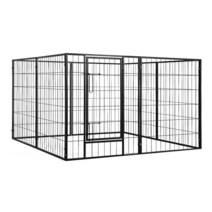 Ervegurypets 강아지 놀이 울타리 8패널 101.6cm(40인치) 강아지 울타리 엑스트라 라지 실내 실외 마당 울타리 케이지 펜싱 이중 잠금 문 튼튼한 운동 펜 상자